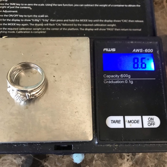 18k white gold and diamond ring - Picture 6 of 8